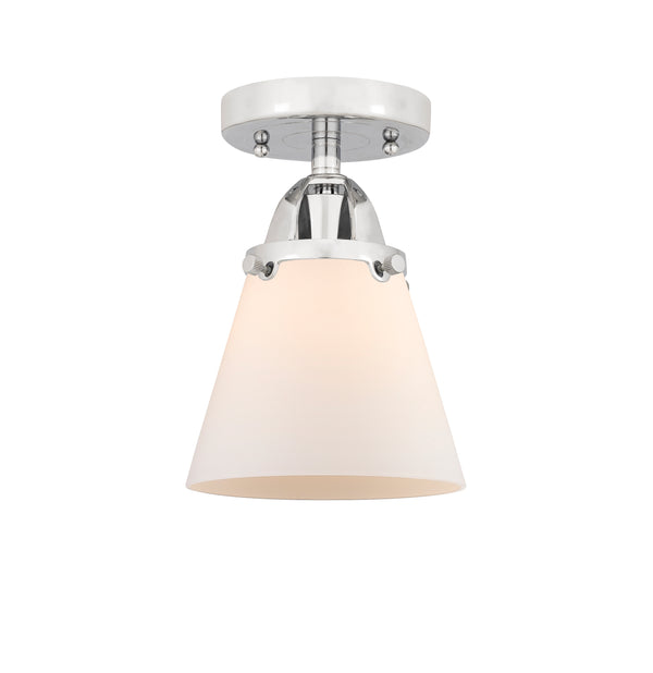 Innovations Lighting Small Cone 1 Light 6.25" Semi-Flush Mount 288-1C-PC-G61-LED