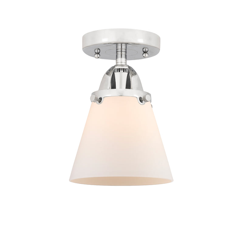 Innovations Lighting Small Cone 1 Light 6.25" Semi-Flush Mount 288-1C-PC-G61-LED