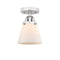 Innovations Lighting Small Cone 1 Light 6.25" Semi-Flush Mount 288-1C-PC-G61