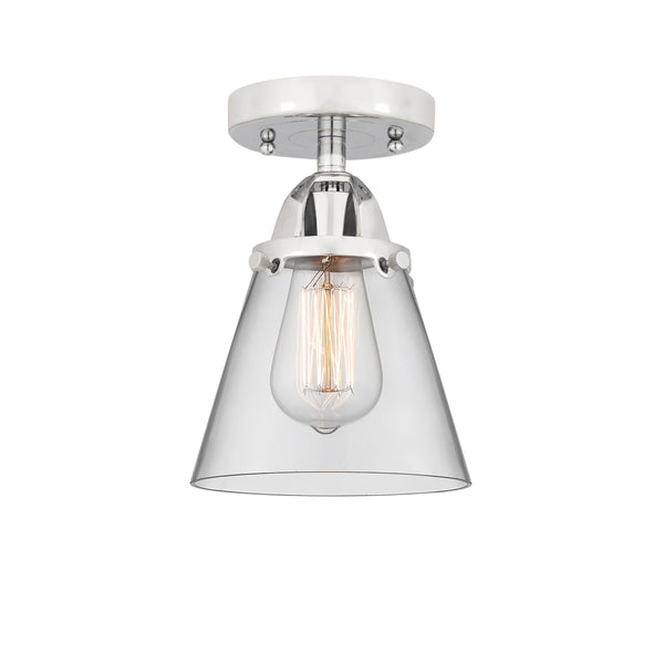 Innovations Lighting Small Cone 1 Light 6.25" Semi-Flush Mount 288-1C-PC-G62
