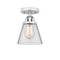 Innovations Lighting Small Cone 1 Light 6.25" Semi-Flush Mount 288-1C-PC-G62