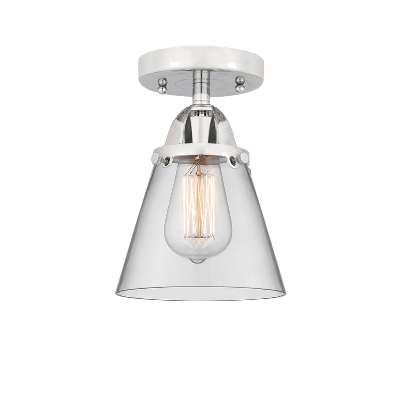 Innovations Lighting Small Cone 1 Light 6.25" Semi-Flush Mount 288-1C-PC-G62