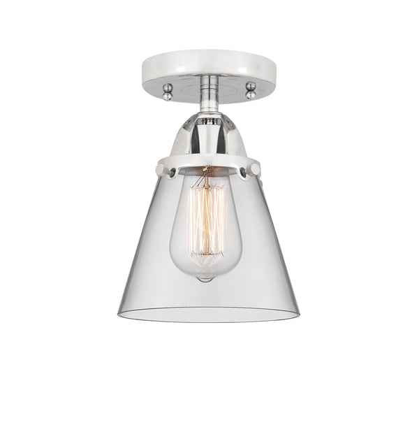Innovations Lighting Small Cone 1 Light 6.25" Semi-Flush Mount 288-1C-PC-G62-LED