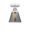 Innovations Lighting Small Cone 1 Light 6.25" Semi-Flush Mount 288-1C-PC-G63-LED