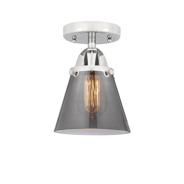 Innovations Lighting Small Cone 1 Light 6.25" Semi-Flush Mount 288-1C-PC-G63