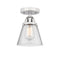 Innovations Lighting Small Cone 1 Light 6.25" Semi-Flush Mount 288-1C-PC-G64-LED