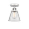 Innovations Lighting Small Cone 1 Light 6.25" Semi-Flush Mount 288-1C-PC-G64