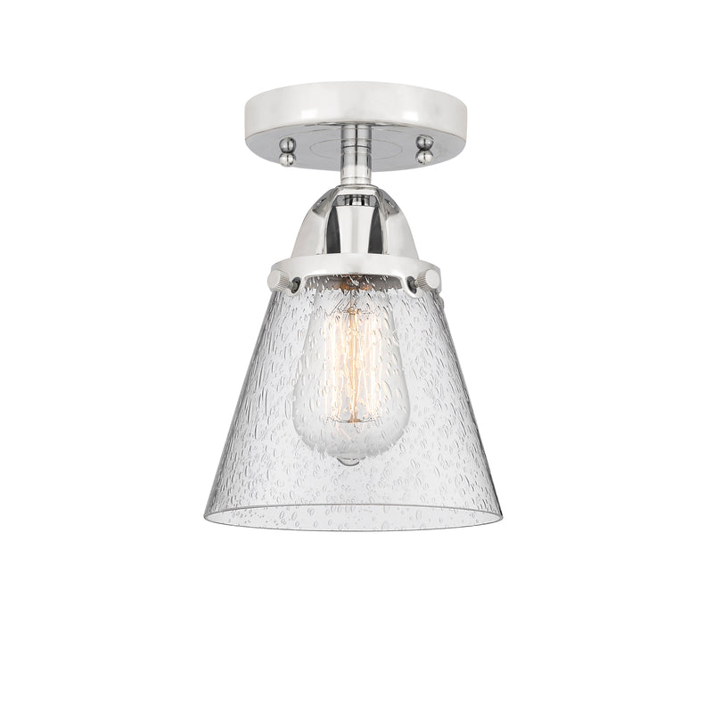Innovations Lighting Small Cone 1 Light 6.25" Semi-Flush Mount 288-1C-PC-G64