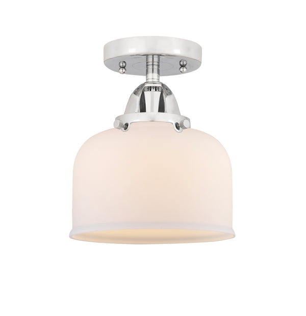 Innovations Lighting Large Bell 1 Light 8" Semi-Flush Mount 288-1C-PC-G71-LED
