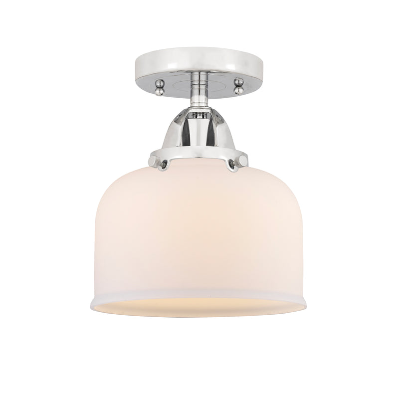 Innovations Lighting Large Bell 1 Light 8" Semi-Flush Mount 288-1C-PC-G71-LED