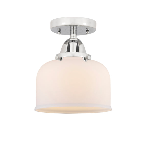 Innovations Lighting Large Bell 1 Light 8" Semi-Flush Mount 288-1C-PC-G71