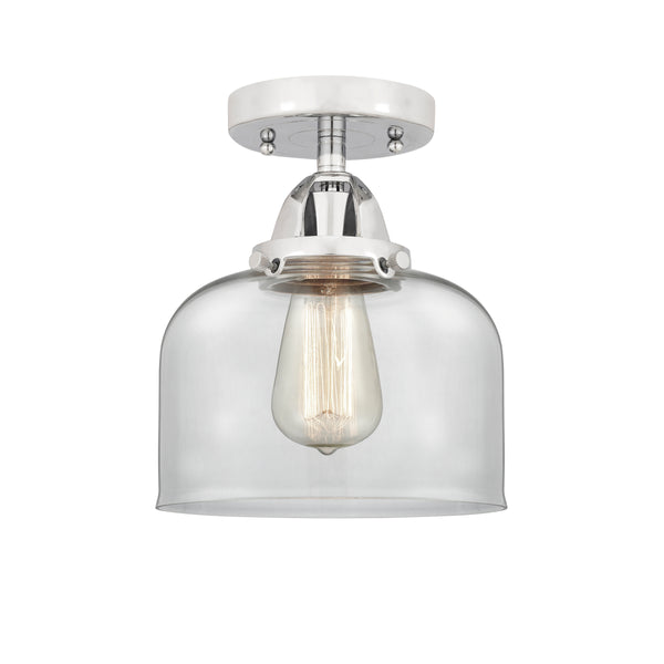 Innovations Lighting Large Bell 1 Light 8" Semi-Flush Mount 288-1C-PC-G72