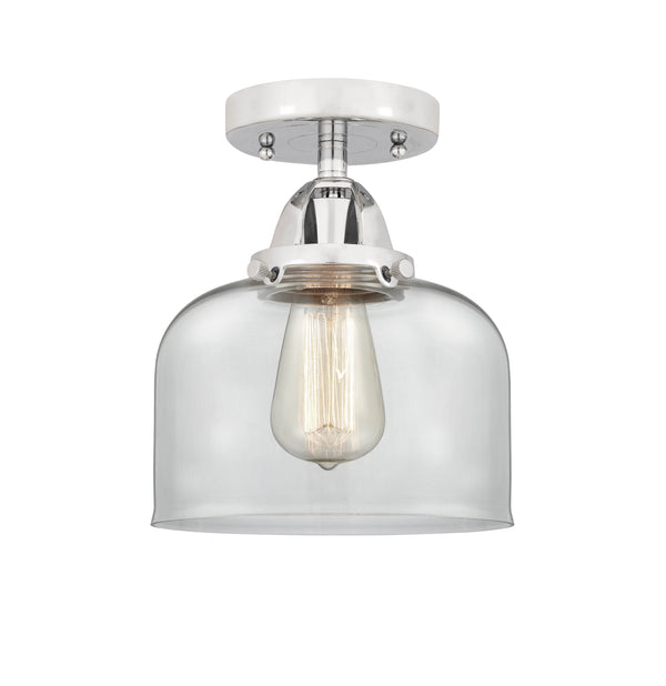 Innovations Lighting Large Bell 1 Light 8" Semi-Flush Mount 288-1C-PC-G72-LED