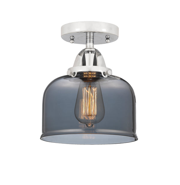 Innovations Lighting Large Bell 1 Light 8" Semi-Flush Mount 288-1C-PC-G73-LED