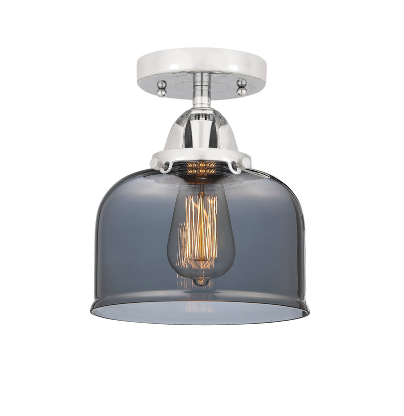 Innovations Lighting Large Bell 1 Light 8" Semi-Flush Mount 288-1C-PC-G73-LED
