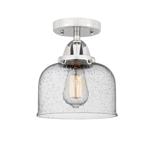 Innovations Lighting Large Bell 1 Light 8" Semi-Flush Mount 288-1C-PC-G74