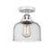 Innovations Lighting Large Bell 1 Light 8" Semi-Flush Mount 288-1C-PC-G74