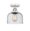 Innovations Lighting Large Bell 1 Light 8" Semi-Flush Mount 288-1C-PC-G74-LED