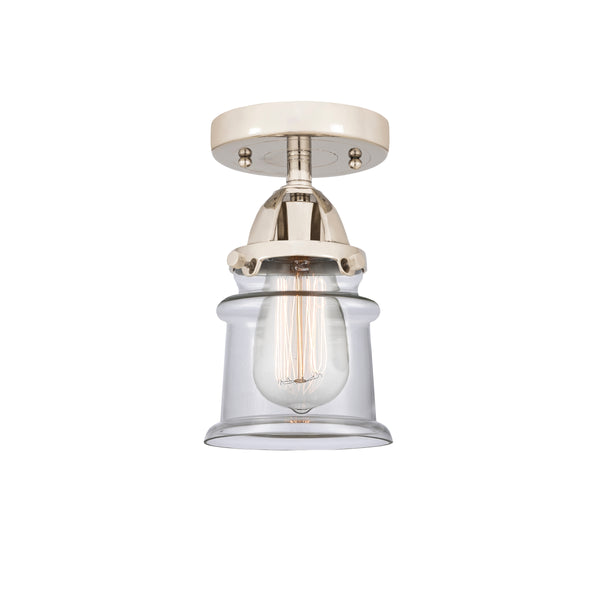 Innovations Lighting Small Canton 1 Light 5.25" Semi-Flush Mount 288-1C-PN-G182S