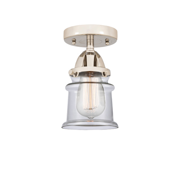 Innovations Lighting Small Canton 1 Light 5.25" Semi-Flush Mount 288-1C-PN-G182S-LED