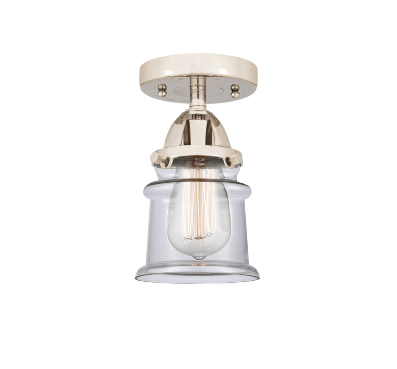 Innovations Lighting Small Canton 1 Light 5.25" Semi-Flush Mount 288-1C-PN-G182S-LED