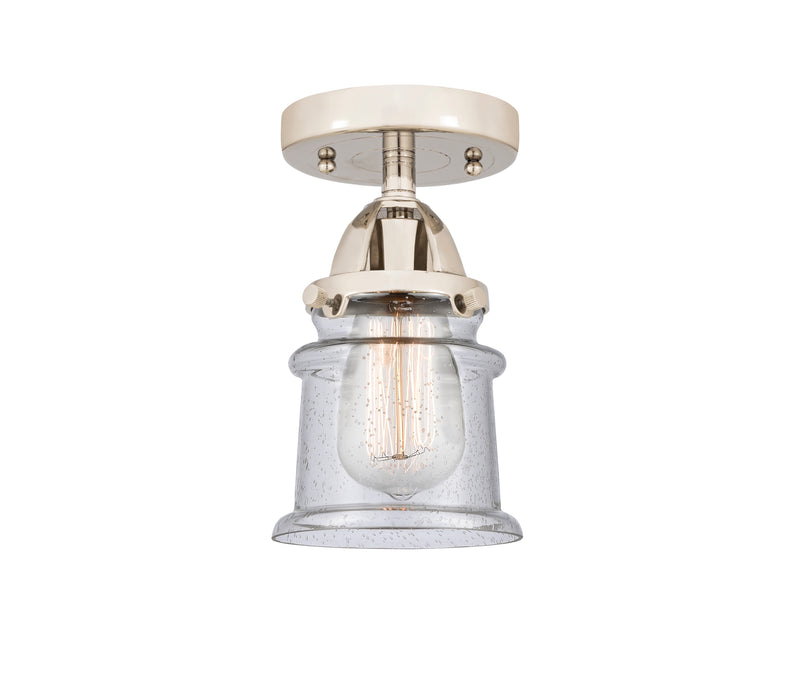 Innovations Lighting Small Canton 1 Light 5.25" Semi-Flush Mount 288-1C-PN-G184S-LED