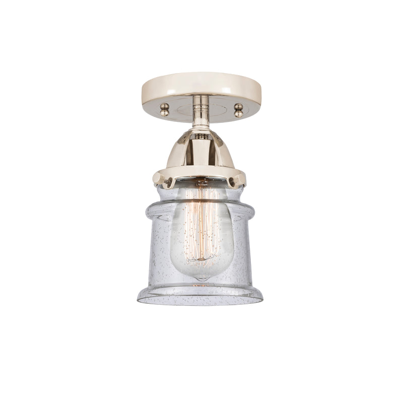 Innovations Lighting Small Canton 1 Light 5.25" Semi-Flush Mount 288-1C-PN-G184S