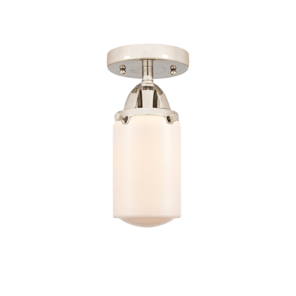 Innovations Lighting Dover 1 Light 4.5" Semi-Flush Mount 288-1C-PN-G311