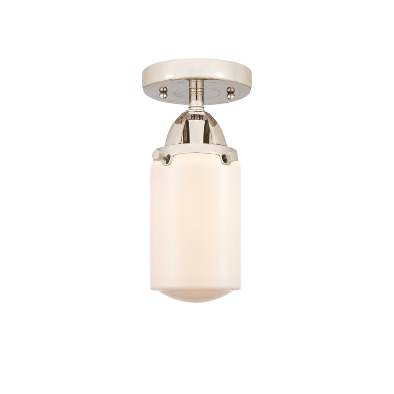 Innovations Lighting Dover 1 Light 4.5" Semi-Flush Mount 288-1C-PN-G311