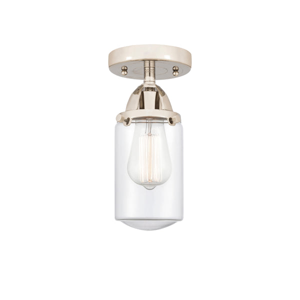 Innovations Lighting Dover 1 Light 4.5" Semi-Flush Mount 288-1C-PN-G312