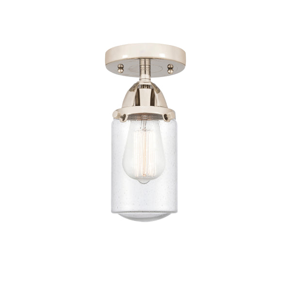 Innovations Lighting Dover 1 Light 4.5" Semi-Flush Mount 288-1C-PN-G314