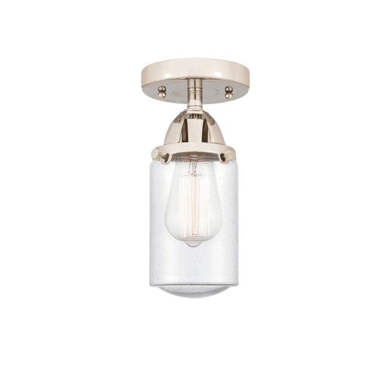 Innovations Lighting Dover 1 Light 4.5" Semi-Flush Mount 288-1C-PN-G314