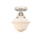 Innovations Lighting Small Oxford 1 Light 7.5" Semi-Flush Mount 288-1C-PN-G531