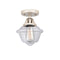 Innovations Lighting Small Oxford 1 Light 7.5" Semi-Flush Mount 288-1C-PN-G532