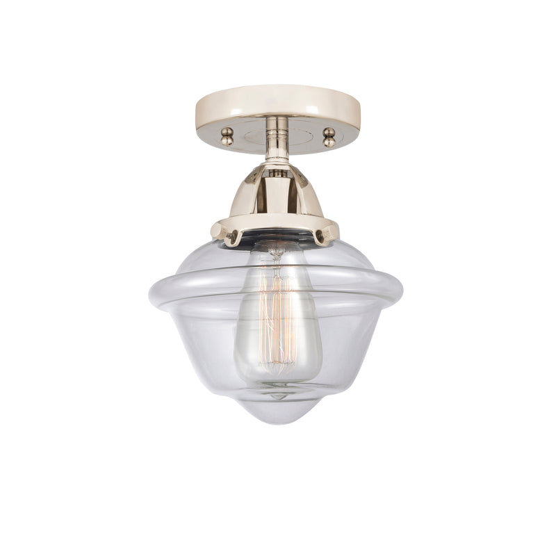 Innovations Lighting Small Oxford 1 Light 7.5" Semi-Flush Mount 288-1C-PN-G532