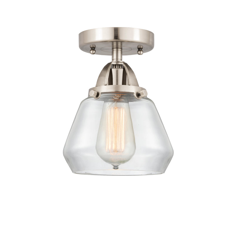 Innovations Lighting Fulton 1 Light 6.75" Semi-Flush Mount 288-1C-SN-G172-LED