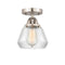 Innovations Lighting Fulton 1 Light 6.75" Semi-Flush Mount 288-1C-SN-G172