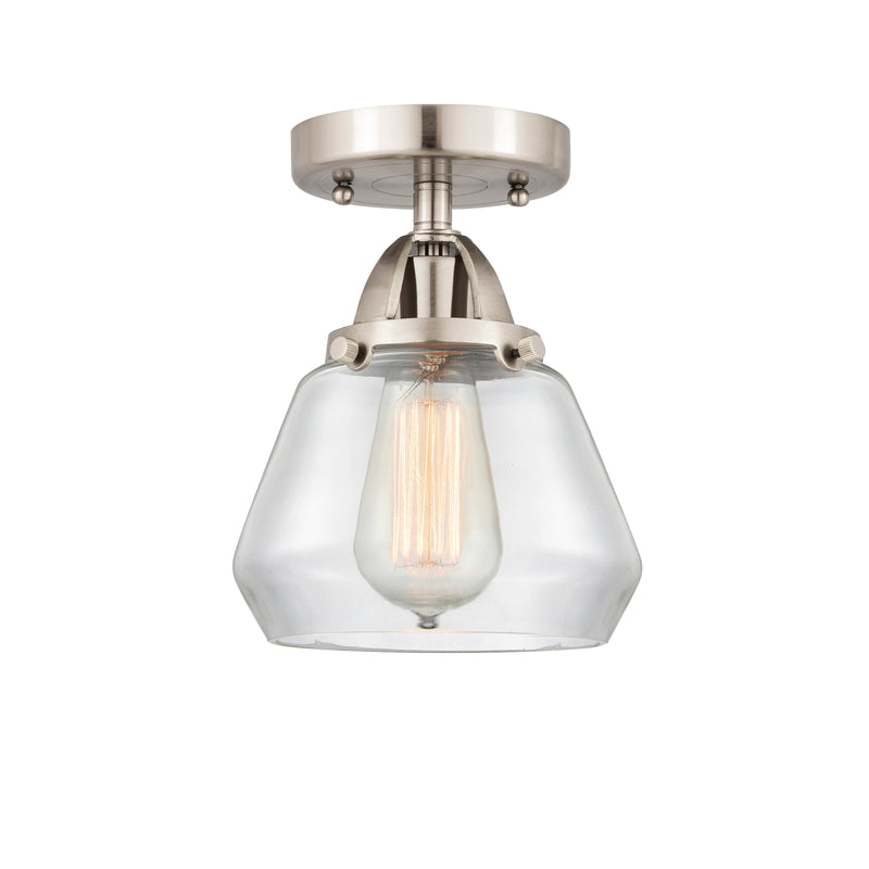 Innovations Lighting Fulton 1 Light 6.75" Semi-Flush Mount 288-1C-SN-G172