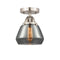Innovations Lighting Fulton 1 Light 6.75" Semi-Flush Mount 288-1C-SN-G173