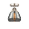 Innovations Lighting Fulton 1 Light 6.75" Semi-Flush Mount 288-1C-SN-G173-LED