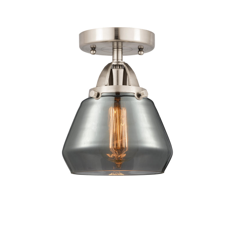Innovations Lighting Fulton 1 Light 6.75" Semi-Flush Mount 288-1C-SN-G173-LED