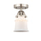 Innovations Lighting Small Canton 1 Light 5.25" Semi-Flush Mount 288-1C-SN-G181S