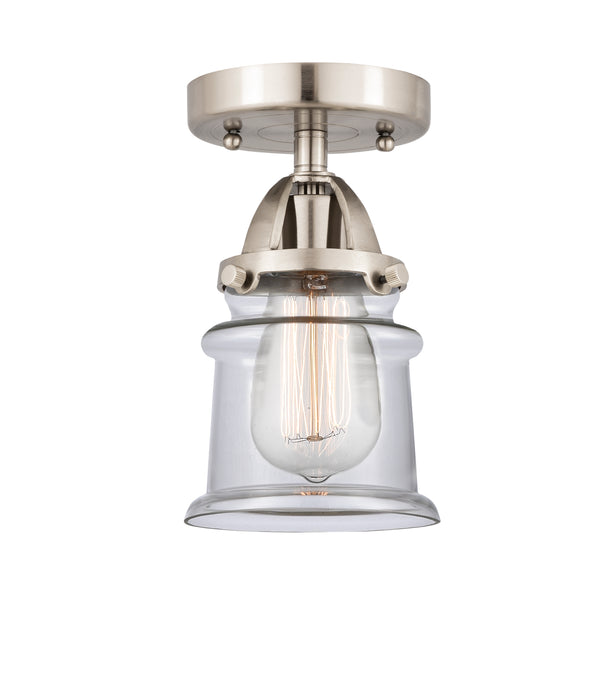 Innovations Lighting Small Canton 1 Light 5.25" Semi-Flush Mount 288-1C-SN-G182S-LED
