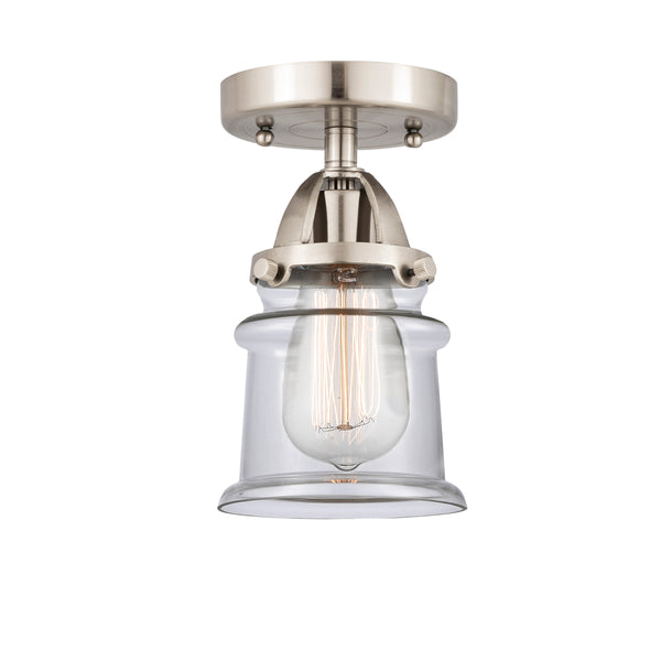 Innovations Lighting Small Canton 1 Light 5.25" Semi-Flush Mount 288-1C-SN-G182S