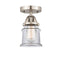 Innovations Lighting Small Canton 1 Light 5.25" Semi-Flush Mount 288-1C-SN-G182S
