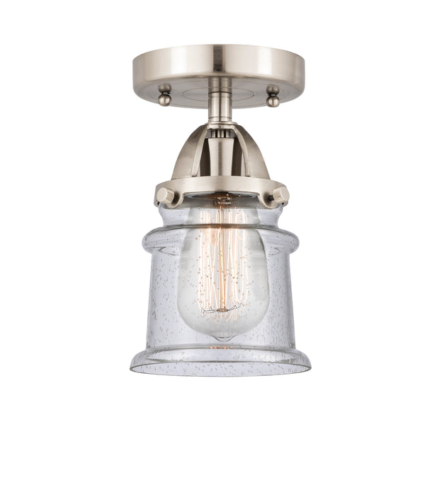 Innovations Lighting Small Canton 1 Light 5.25" Semi-Flush Mount 288-1C-SN-G184S-LED