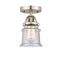 Innovations Lighting Small Canton 1 Light 5.25" Semi-Flush Mount 288-1C-SN-G184S