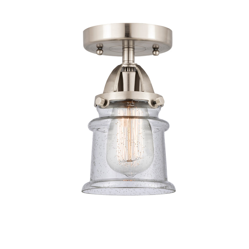 Innovations Lighting Small Canton 1 Light 5.25" Semi-Flush Mount 288-1C-SN-G184S