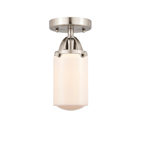 Innovations Lighting Dover 1 Light 4.5" Semi-Flush Mount 288-1C-SN-G311