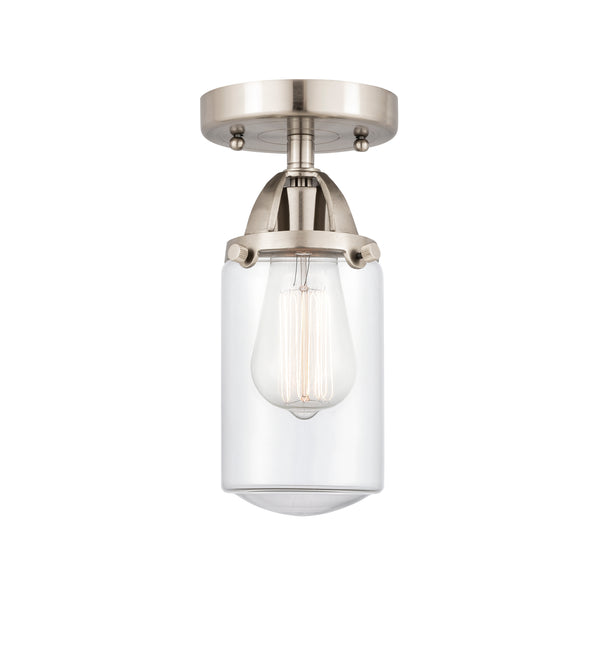 Innovations Lighting Dover 1 Light 4.5" Semi-Flush Mount 288-1C-SN-G312-LED